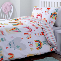 Funda nórdica Catherine Lansfield Rainbow reversible de venta online!