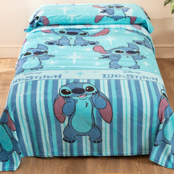 Juego de Sábanas de invierno coralina de Disney Lilo & Stitch azul o rosa de venta online!