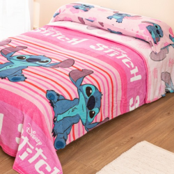 Juego de Sábanas de invierno coralina de Disney Lilo & Stitch azul o rosa de venta online!