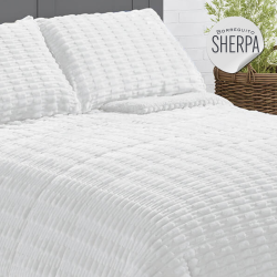 Edredón de pelo sherpa borreguito modelo Ada de Karamelo de venta online!