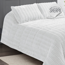 Edredón de pelo sherpa borreguito modelo Ada de Karamelo de venta online!