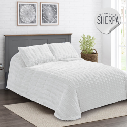 Edredón de pelo sherpa borreguito modelo Ada de Karamelo de venta online!