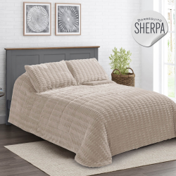 Edredón de pelo sherpa borreguito modelo Ada de Karamelo de venta online!