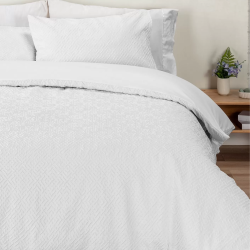 Funda nórdica Manterol Nevada Laberinto blanco 100% microfibra de venta online!