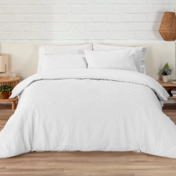 Funda nórdica Manterol Nevada Laberinto blanco 100% microfibra de venta online!